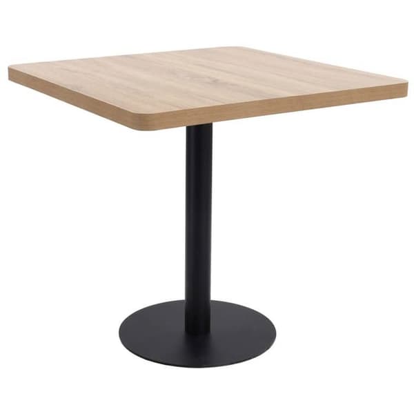 Maison Exclusive - Vaalea ruskea bistropöytä 80x80 cm MDF