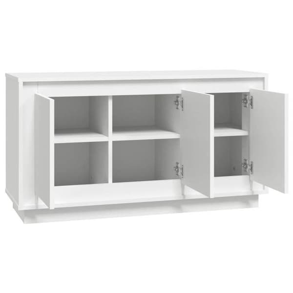 Maison Exclusive - Vit buffé 102x35x55 cm ingenjörsträ