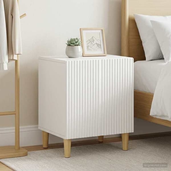 Maison Exclusive - Sängbord 2 st Vit 43 x 34,5 x 50 cm