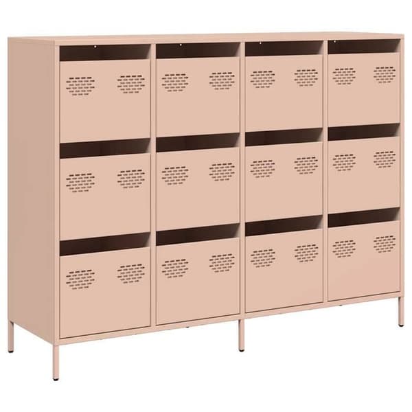 Maison Exclusive - Buffet rosa 135x39x103,5 cm koldvalset stål