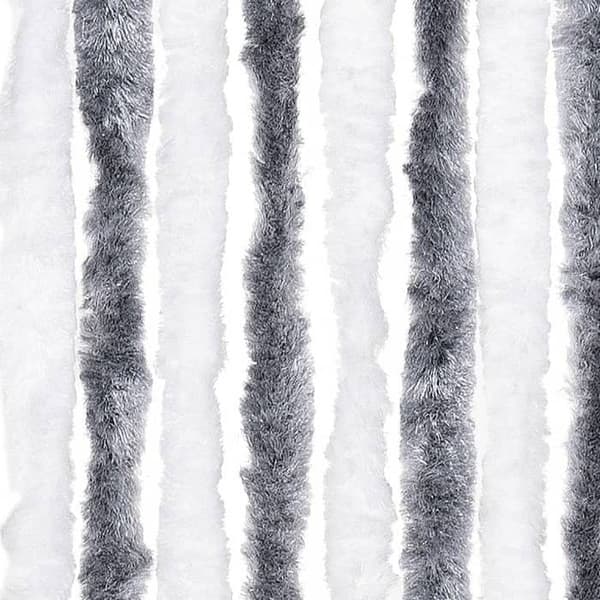 Maison Exclusive - Harmaa ja valkoinen hyttysverkko 100x200 cm chenille