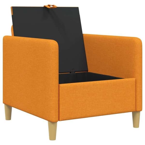 Maison Exclusive - Soffa med förvaring Mörkgul 72 x 78 x 87 cm Polyester