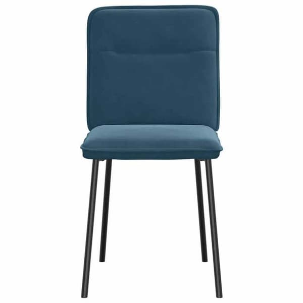 Maison Exclusive - Matstolar set om 6 blå sammet