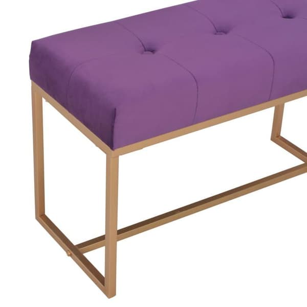 Maison Exclusive - Bänk 80 cm Lila Sammet Violett
