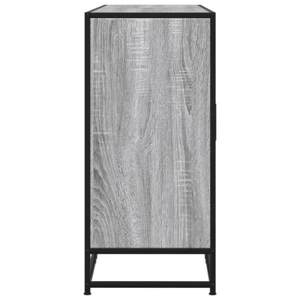 Maison Exclusive - Buffé Sonoma grå 134x35x76 cm ingenjörsträ Sonoma grå