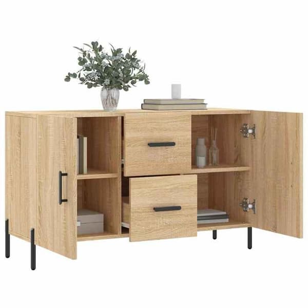 Maison Exclusive - Buffé ek sonoma 100x36x60 cm ingenjörsträ