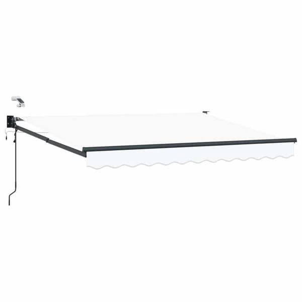Maison Exclusive - Elektrisk utdragbar markis Vit 3,5 x 2,5 m