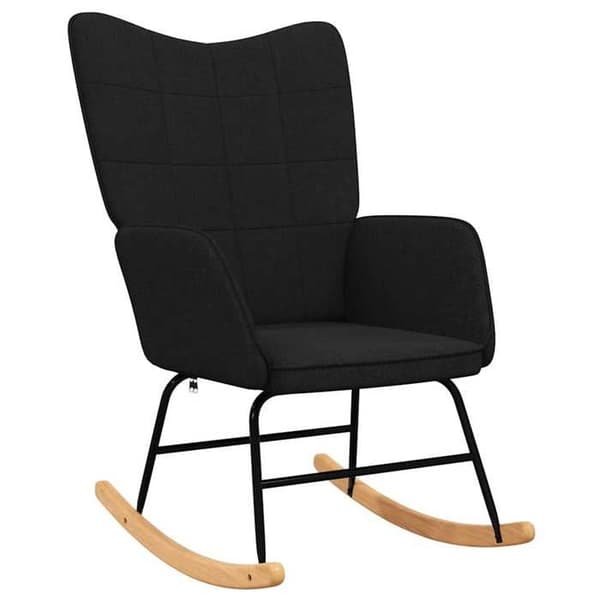 Maison Exclusive - Musta kangas keinutuoli