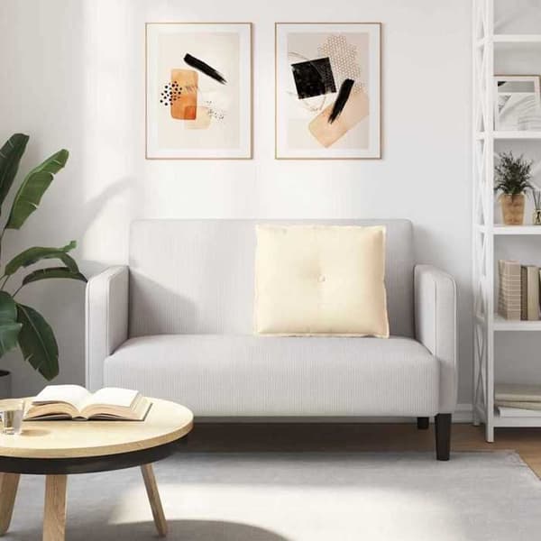 Maison Exclusive - Kuddstöd Creme 60 x 50 cm Tyg i ribbat sammet
