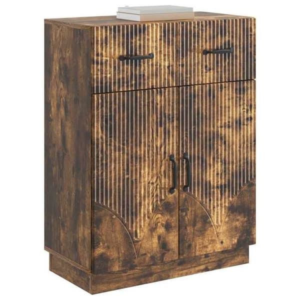 Maison Exclusive - Buffet Røget Eg 66 x 34,5 x 87 cm Ingeniørtræ