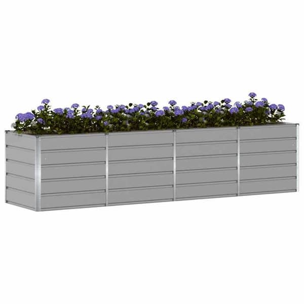 Maison Exclusive - Lys grå plantekasse 320 x 80 x 75 cm Stål