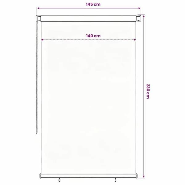Maison Exclusive - Utrullningsbar utomhusbutik 145 (l) x 230 (H) cm blå HDPE Blå