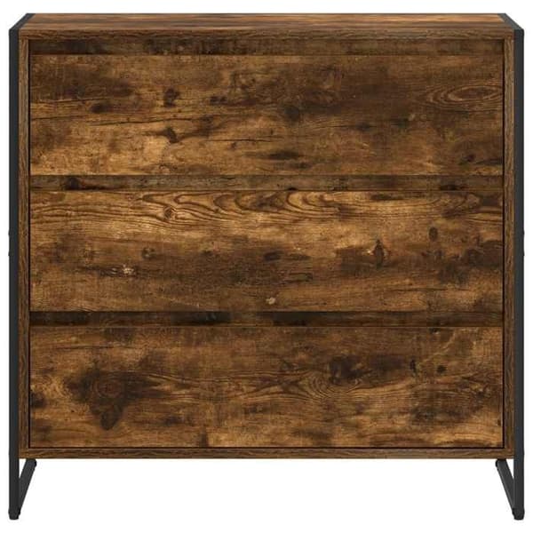 Maison Exclusive - Buffé Ek rökt 79 x 36 x 75.5 cm Ingenjörsträ