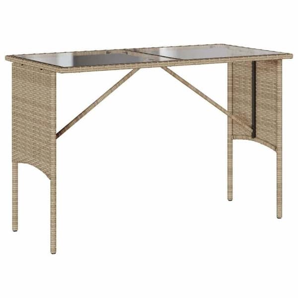 Maison Exclusive - Puutarhakalusteryhmä ja tyynyt 3 kpl Beige polyrottinki