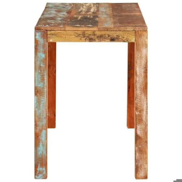 Matbord - EXKLUSIV HEM - 110x55x76 cm - Återvunnet massivt trä - Rektangulär - Lantlig stil Blå