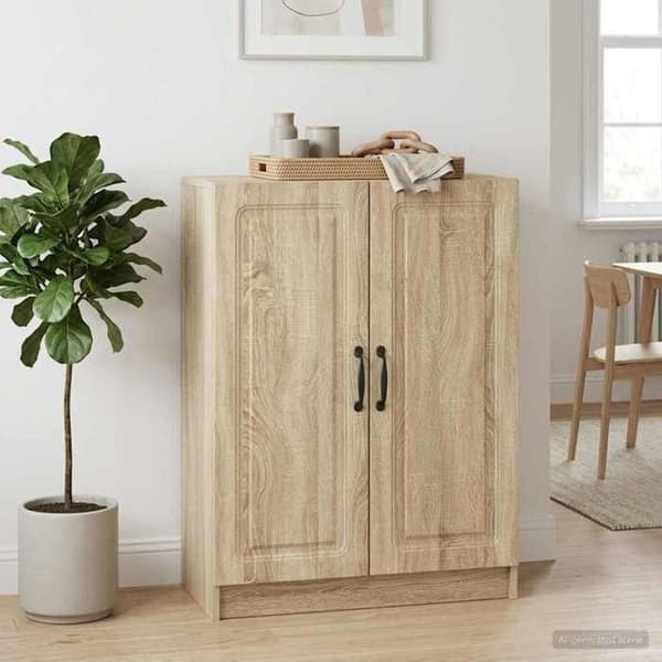 Maison Exclusive - Buffé Ek Sonoma 66 x 34,5 x 87 cm Ingenjörsträ