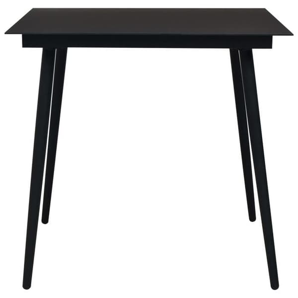Maison Exclusive - Utomhusmatgrupp 5 delar i flätad resin och glas