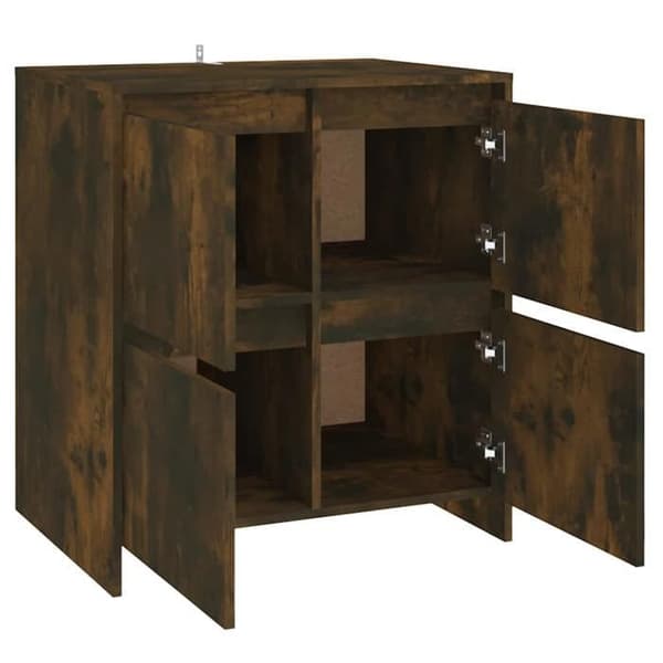 Maison Exclusive - Buffet Røget Eg 70x41x75 cm Ingeniørtræ