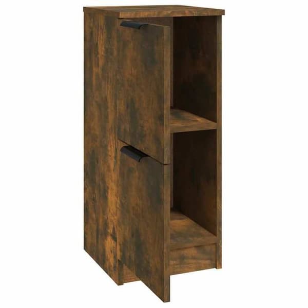 Maison Exclusive - Buffet Røget Eg 30x30x70 cm Ingeniørtræ