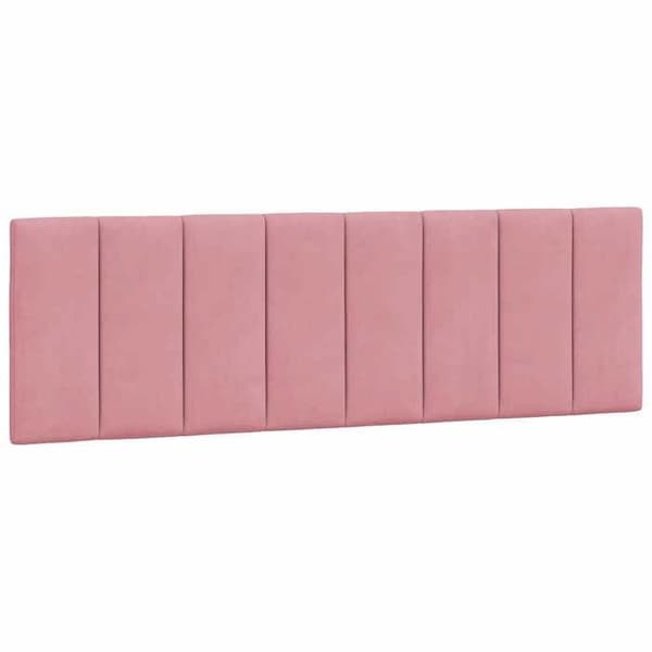 Maison Exclusive - Huvudgavelkudde Hanko rosa 160 cm sammet