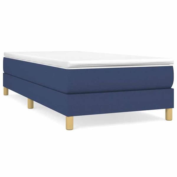 Maison Exclusive - Sininen jousi 80x200 cm vuodekehys kangas blå