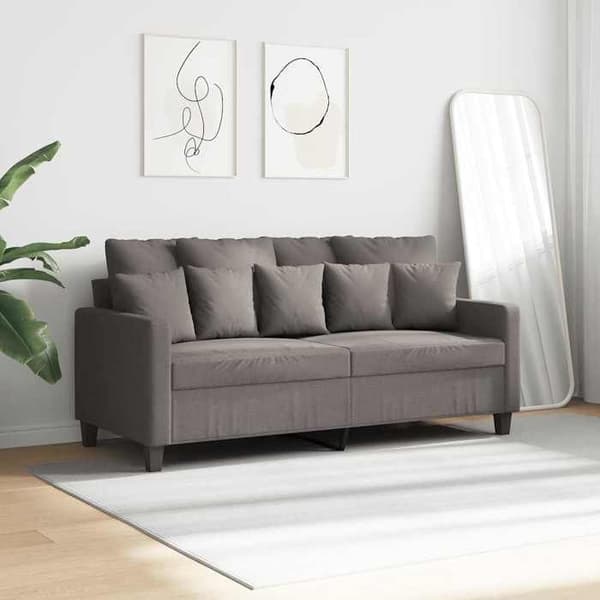 Maison Exclusive - 2-paikkainen taupe sohva 140 cm kangas Mol