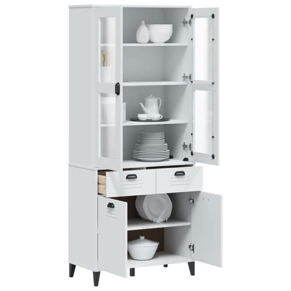 Maison Exclusive - Buffé VIKEN vit 80x40x190 cm massiv furu