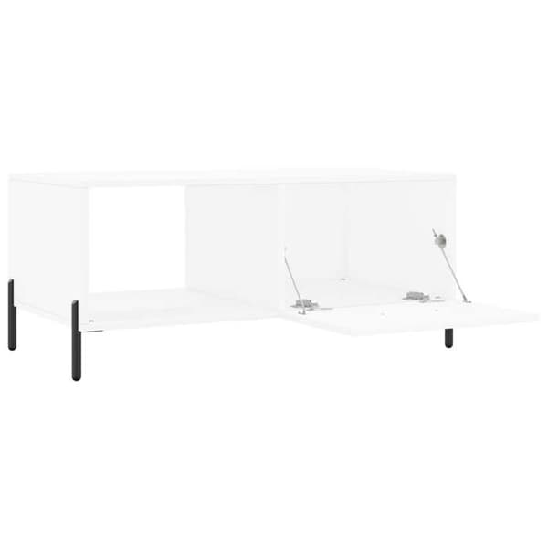 Maison Exclusive - Låg bord vit 90x50x40 cm ingenjörsträ