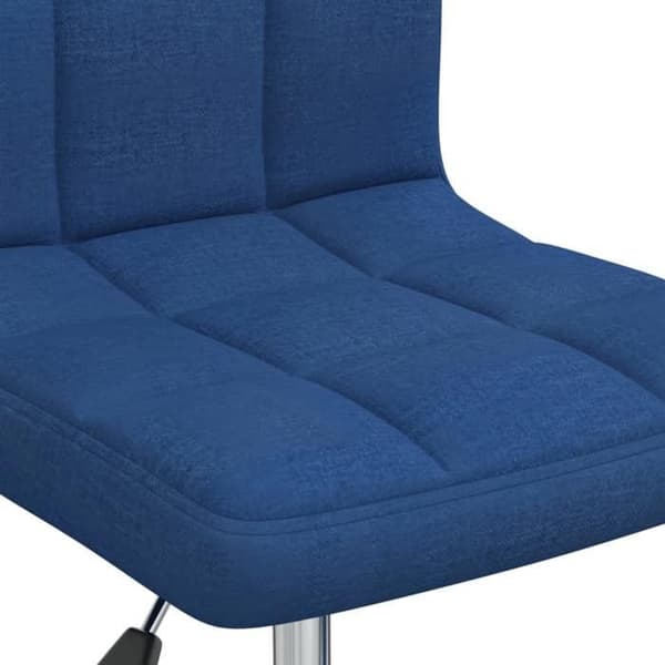 Spisestol - EKSKLUSIV HUS - Justerbar drejestol - Blå - Stof (100% polyester) - 360° hjul Blå