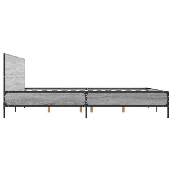 Maison Exclusive - Sengestel uden madras sonoma grå 140x200 cm Sonoma grå