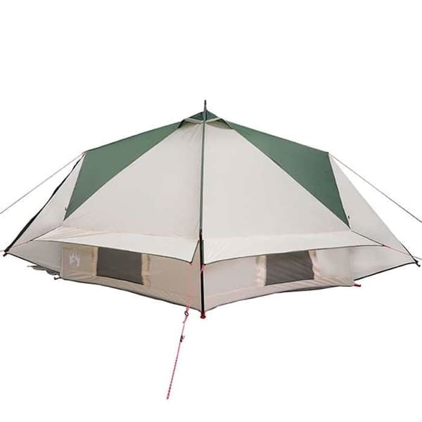 Maison Exclusive - Teepee-tält för 6 personer Grön och vit