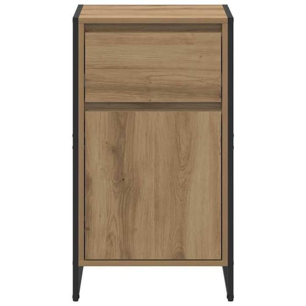 Buffet - EKSKLUSIVT HUS - Håndværker - Eg (ingeniørtræ) - Stål - 43 x 36 x 75,5 cm Ek