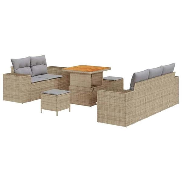 Maison Exclusive - 8-delars trädgårdsoff-set 8-sits Ej specificerat