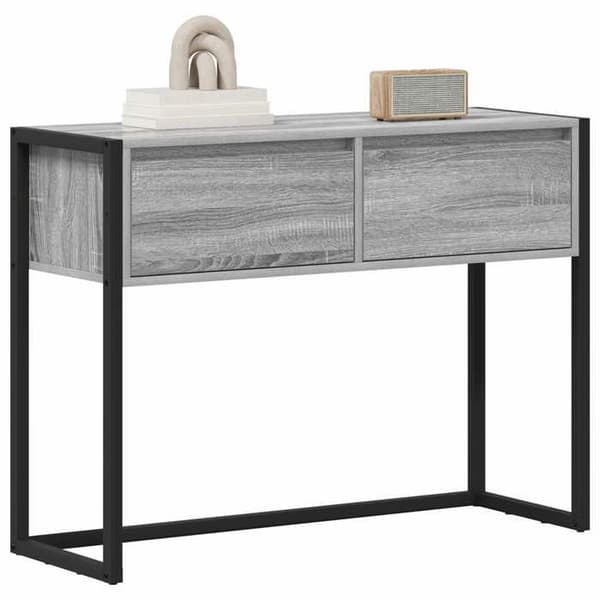 Maison Exclusive - Sidebord Grå Sonoma 100 x 36 x 75 cm Ingeniørtræ