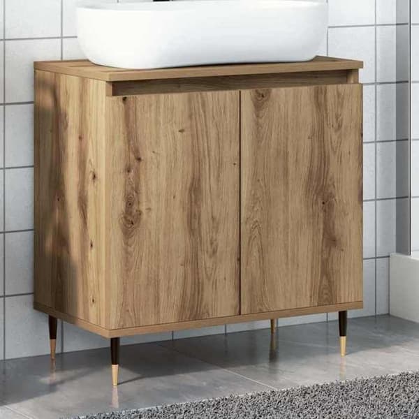 Maison Exclusive - Badeværelsesskab i håndlavet eg 58x33x60 cm