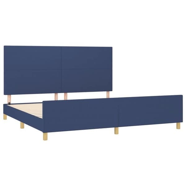 Maison Exclusive - Sengestel uden madras blå 200x200 cm stof