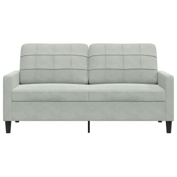 Maison Exclusive - Soffa 2-sits Grå 140 cm Sammet