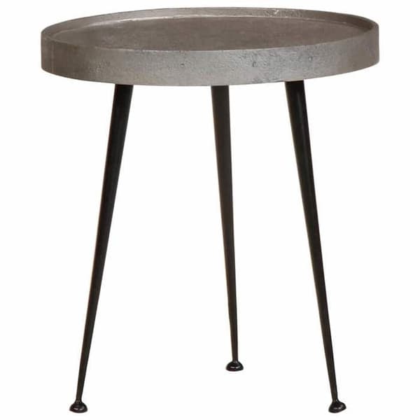 Maison Exclusive - 3 kpl hopeanvärinen komposiittipöytä Silver