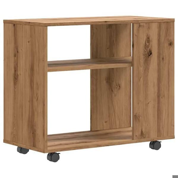 Maison Exclusive - Sidebord i håndlavet egetræ 70x35x60,5 cm ingeniørtræ