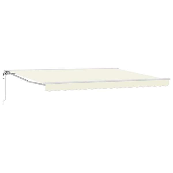 Maison Exclusive - Elektrisk utdragbar markis Creme 4 × 3 m