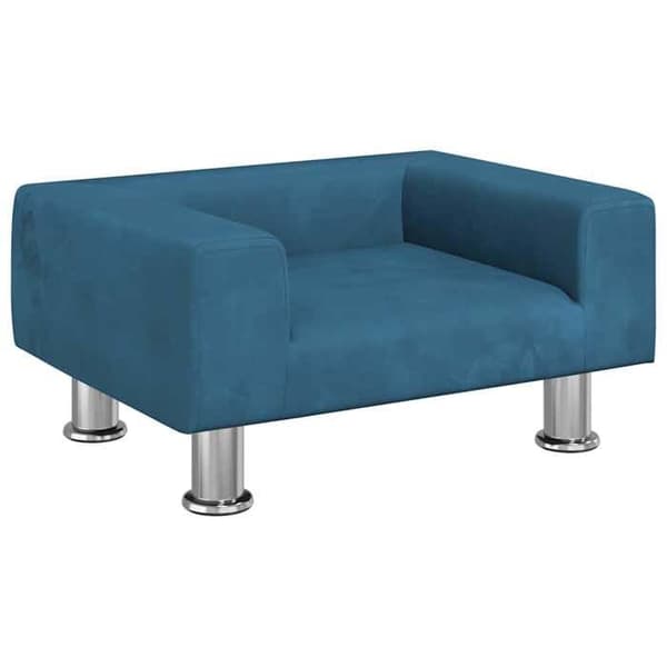Maison Exclusive - Sininen koiranpeti 50x40x26,5 cm samettia blå
