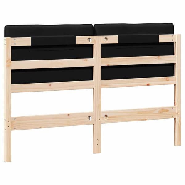 Hovedgærde - EKSKLUSIV HUS - Rektangulær - Massiv fyr - 150 cm - Brun og sort Brun och Svart