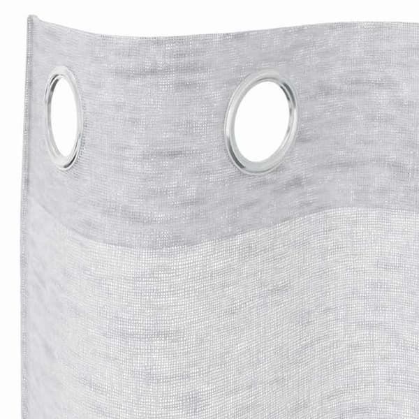Verho - MAISON EXCLUSIVE - 2 kpl - Vaaleanharmaa - Polyesteri - 140 x 140 cm Ljusgrått