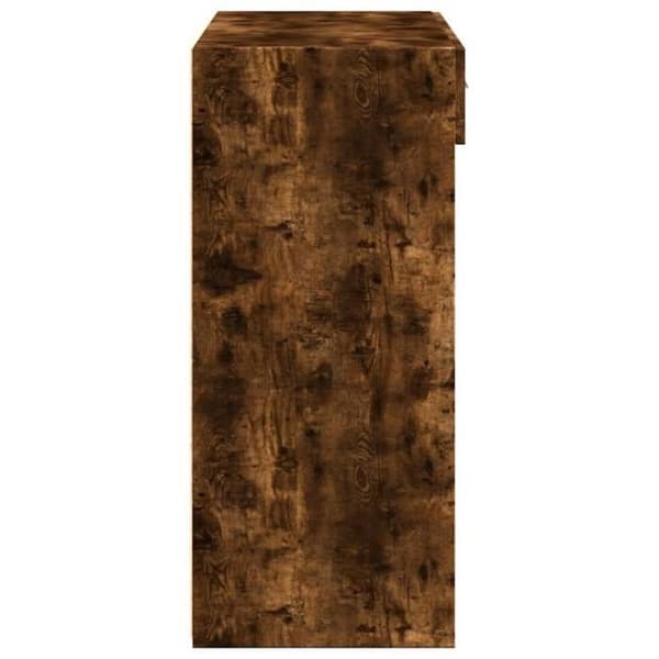 Maison Exclusive - Buffé ek rökig 80x42,5x93 cm ingenjörsträ Rökt ek