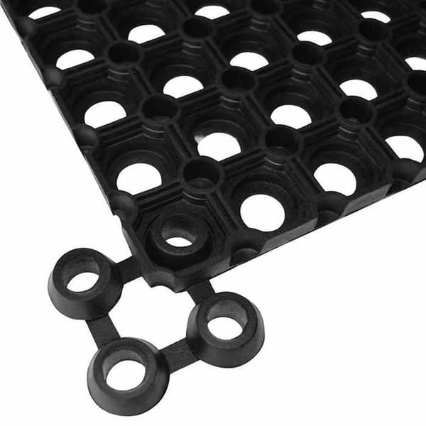 Maison Exclusive - Gummimåtte 16 mm 80 x 120 cm svart