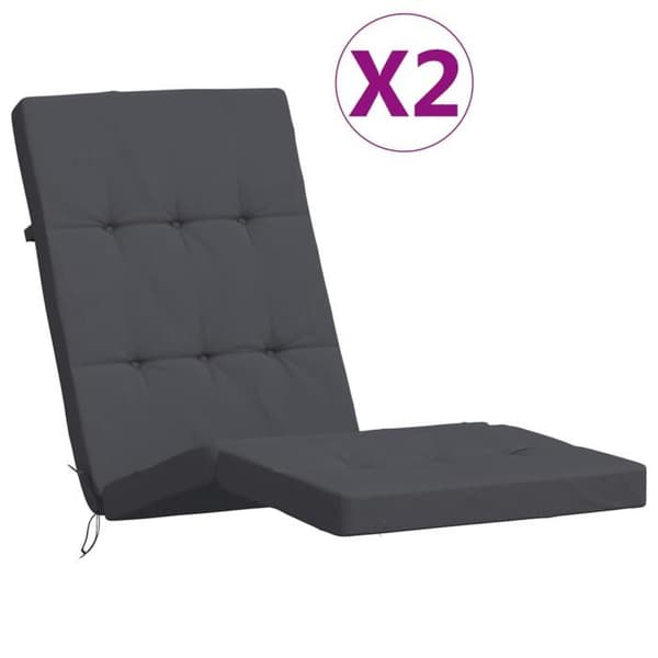 Maison Exclusive - Stolar kuddar set om 2 antracit Oxford tyg