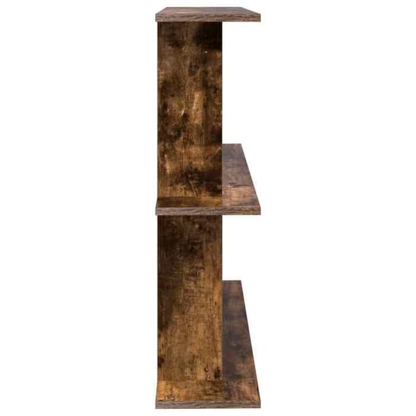 Maison Exclusive - Væghylde Montering væg Røget eg 100 x 20 x 75 cm