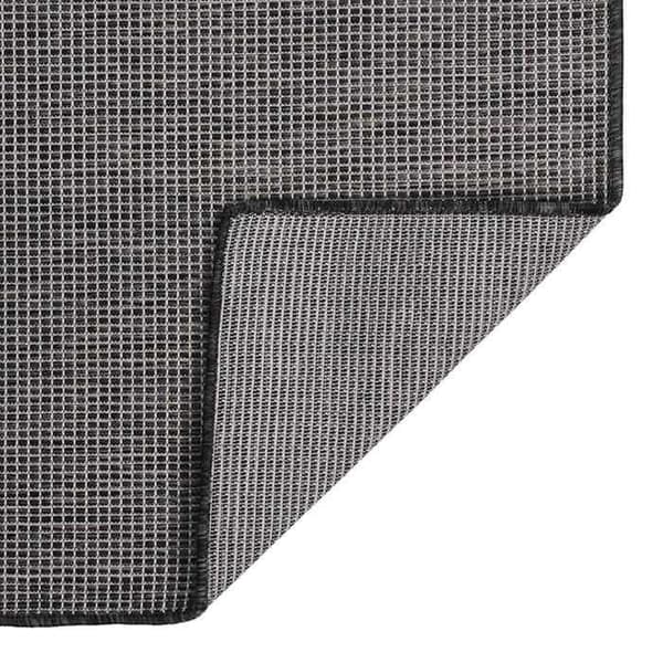 Maison Exclusive - Utomhusmatta med platt väv 120x170 cm Grå