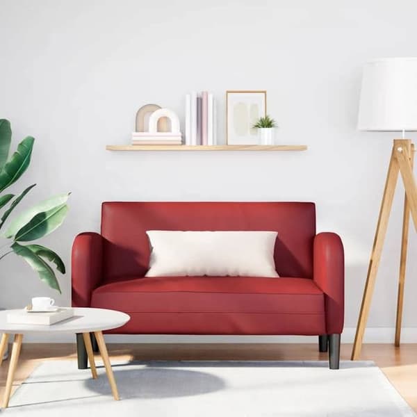Maison Exclusive - Rød bordeaux 110 cm læderlook sofa