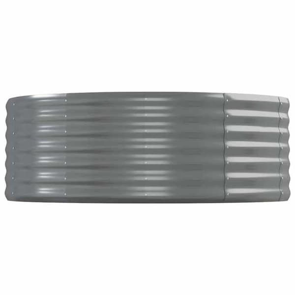Maison Exclusive - Hævet havebed i galvaniseret stål 544x100x36cm grå Grå